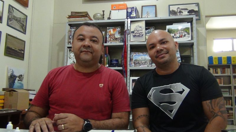 Júlio César (Administrador) e Marcus Vinícius (Estudante de Educação Física da ULBRA)
